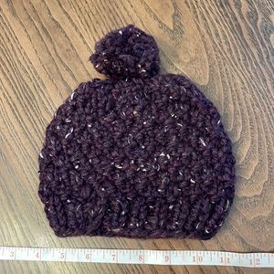 Hand knit hat